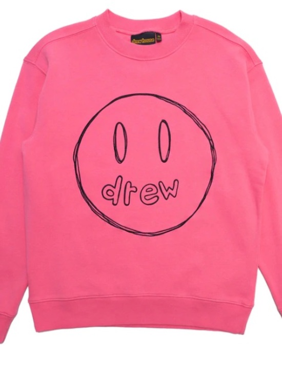 drew house Tops - NWT Drew House Sketch Mascot Crewneck Hot Pink Size XL